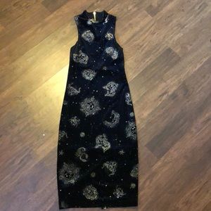 Black Velvet Night Dress